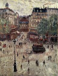 Une place à Paris (Georges Dufrenoy) - Muzeo.com