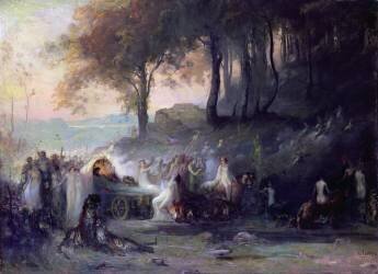 Une procession païenne (Henri Foreau) - Muzeo.com