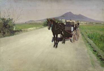 Une Route à Naples (Gustave Caillebotte) - Muzeo.com