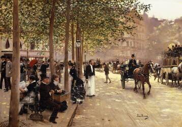Une rue de Paris (Jean Béraud) - Muzeo.com