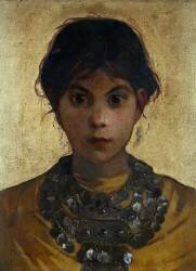 Une sorcière de Capri (Marianne Stokes) - Muzeo.com