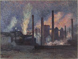 Usines près de Charleroi (Maximilien Luce) - Muzeo.com