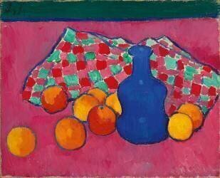 Vase Bleu avec Oranges (Alexej von Jawlensky) - Muzeo.com