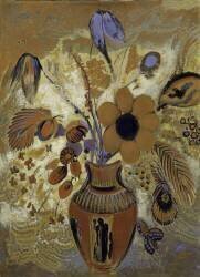 Vase étrusque avec des fleurs (Odilon Redon) - Muzeo.com