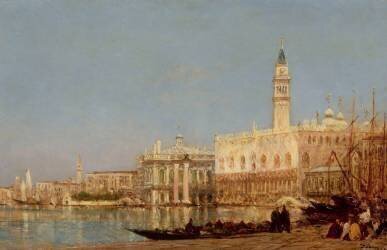Venise, le palais des Doges (Félix Ziem) - Muzeo.com