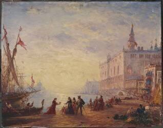 Venise, le Palais des Doges (Félix Ziem) - Muzeo.com