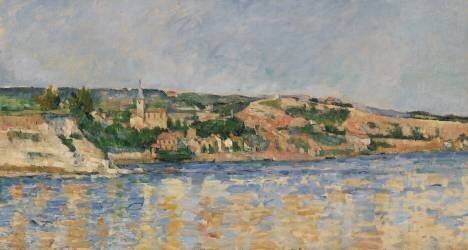 Village au bord de l'eau (Paul Cézanne) - Muzeo.com