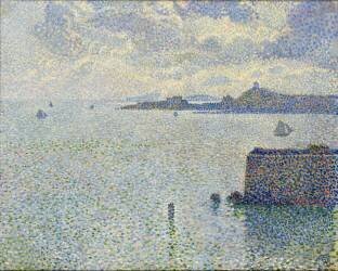 Voiliers et estuaire (Theo van Rysselberghe) - Muzeo.com