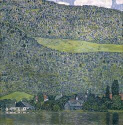 Vu du Chateau Unterach sur le lac d'Attersee (Gustav Klimt) - Muzeo.com