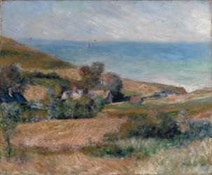 Vue de la côte près de Wargemont en Normandie (Auguste Renoir) - Muzeo.com