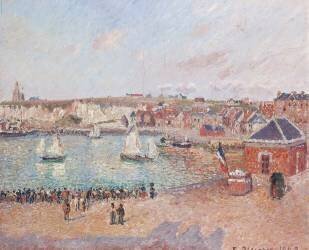 Vue de l'avant-port de Dieppe (Camille Pissarro) - Muzeo.com