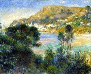 Vue du Cap Martin de Monte Carlo (Auguste Renoir) - Muzeo.com