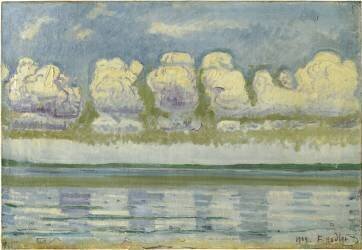 Vue du lac de Genève et du jura suisse (Ferdinand Hodler) - Muzeo.com