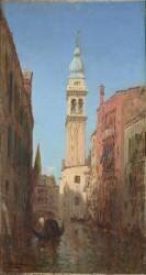 Vue d'un canal à Venise (Félix Ziem) - Muzeo.com