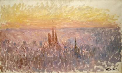 Vue générale de Rouen (Claude Monet) - Muzeo.com
