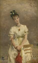 Young Woman by the Sea (Alfred Stevens) - Muzeo.com