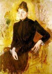 Young Woman in Black (Mary Cassatt) - Muzeo.com
