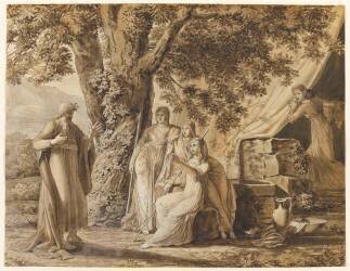 Abraham et les trois anges (Louis Gauffier) - Muzeo.com