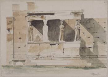 Album de Grèce, Athènes, l'Erechtheion : vue générale (Louis Boitte) - Muzeo.com