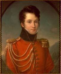 Alfred de Vigny (1797-1863), en uniforme de gendarme de la Maison du roi (François-Joseph Kinson) - Muzeo.com