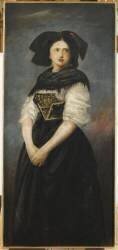 Alsacienne en costume traditionel (anonyme) - Muzeo.com