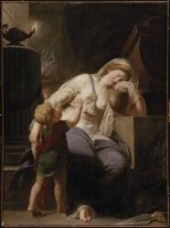 Andromaque et Astyanax au tombeau d'Hector (Jean Bardin) - Muzeo.com
