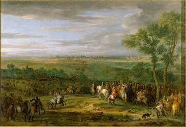 Arrivée de Louis XIV au camp devant Maestricht (Adam Frans van der Meulen) - Muzeo.com