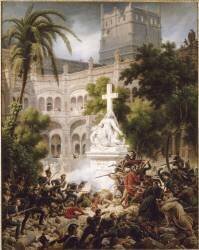Assaut du monastère de San Engracia, le 8 février 1809 (Adolphe-Pierre Leleux) - Muzeo.com