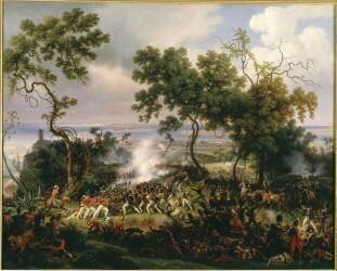 Bataille de Chiclana, prés de Cadix, le 5 mai 1811 (Adolphe-Pierre Leleux) - Muzeo.com