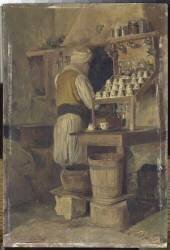 Café arabe (Eugène Alexis Girardet) - Muzeo.com