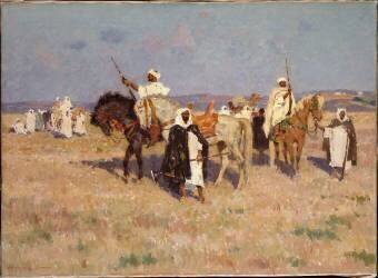 Cavaliers Chleuhs en reconnaissance dans le Sud Marocain (Henry Charles Séné) - Muzeo.com