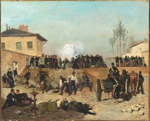 Combat à Villejuif, Siège de Paris, 19 sept. 1870 (Edouard Detaille) - Muzeo.com