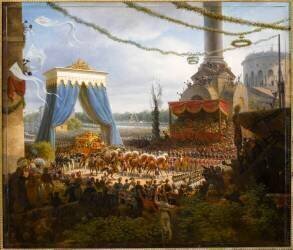 Entrée de Charles X à Paris après le sacre le 6 juin 1825 (Adolphe-Pierre Leleux) - Muzeo.com