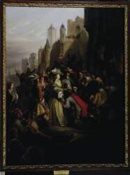 Entrée de Mlle Montpensier à Orléans (Alfred Johannot) - Muzeo.com