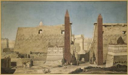 Façade du temple de Louxor (François-Michel Cécile) - Muzeo.com