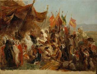 Fête donnée à leurs Majestés l'Empereur et l'Impératrice à Alger le 18 septembre 1860 (Isidore Pils) - Muzeo.com