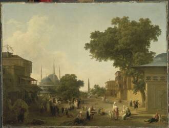 Fête orientale (Jean-Baptiste Hilaire) - Muzeo.com
