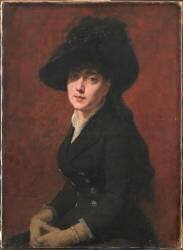 Femme au chapeau noir (Augustin Feyen-Perrin) - Muzeo.com