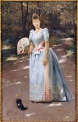 Femme dans un jardin (Julius Leblanc Stewart) - Muzeo.com