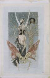 Frontispice de l'invasion sentimentale de J. Péladan (Félicien Rops) - Muzeo.com
