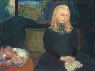 Gabrielle Vien enfant,connue plus tard comme écrivain sous le pseudonyme de Marie Jade (Armand Seguin) - Muzeo.com