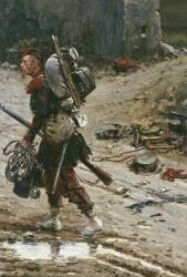 Grenadier de la Garde impériale en corvée d'eau (Edouard Detaille) - Muzeo.com