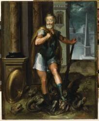 Henri IV en Hercule écrasant l'hydre (anonyme) - Muzeo.com