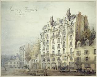 Immeuble de rapport (199-201 rue de Charenton 75012 Paris) : façade, vue perspective (Raoul Brandon) - Muzeo.com