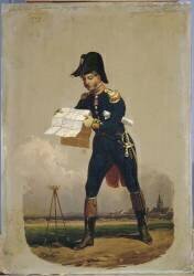 Ingénieur-géographe ayant rang de capitaine, 1808 (Hippolyte Lecomte) - Muzeo.com