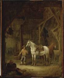 Intérieur d'écurie (Cornelis Beelt) - Muzeo.com