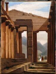 Intérieur d'un temple dorique (Ségeste ?) (François Dubois) - Muzeo.com