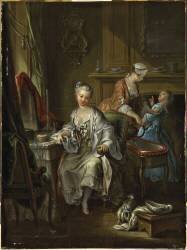 Jeune femme à sa toilette (François Eisen) - Muzeo.com
