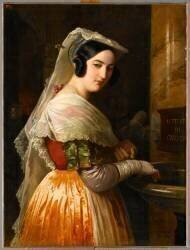 Jeune fille d'Albano (Federico de Madrazo y Kuntz) - Muzeo.com