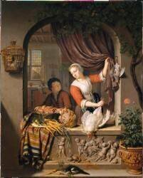 La Cuisinière (Willem van Mieris) - Muzeo.com